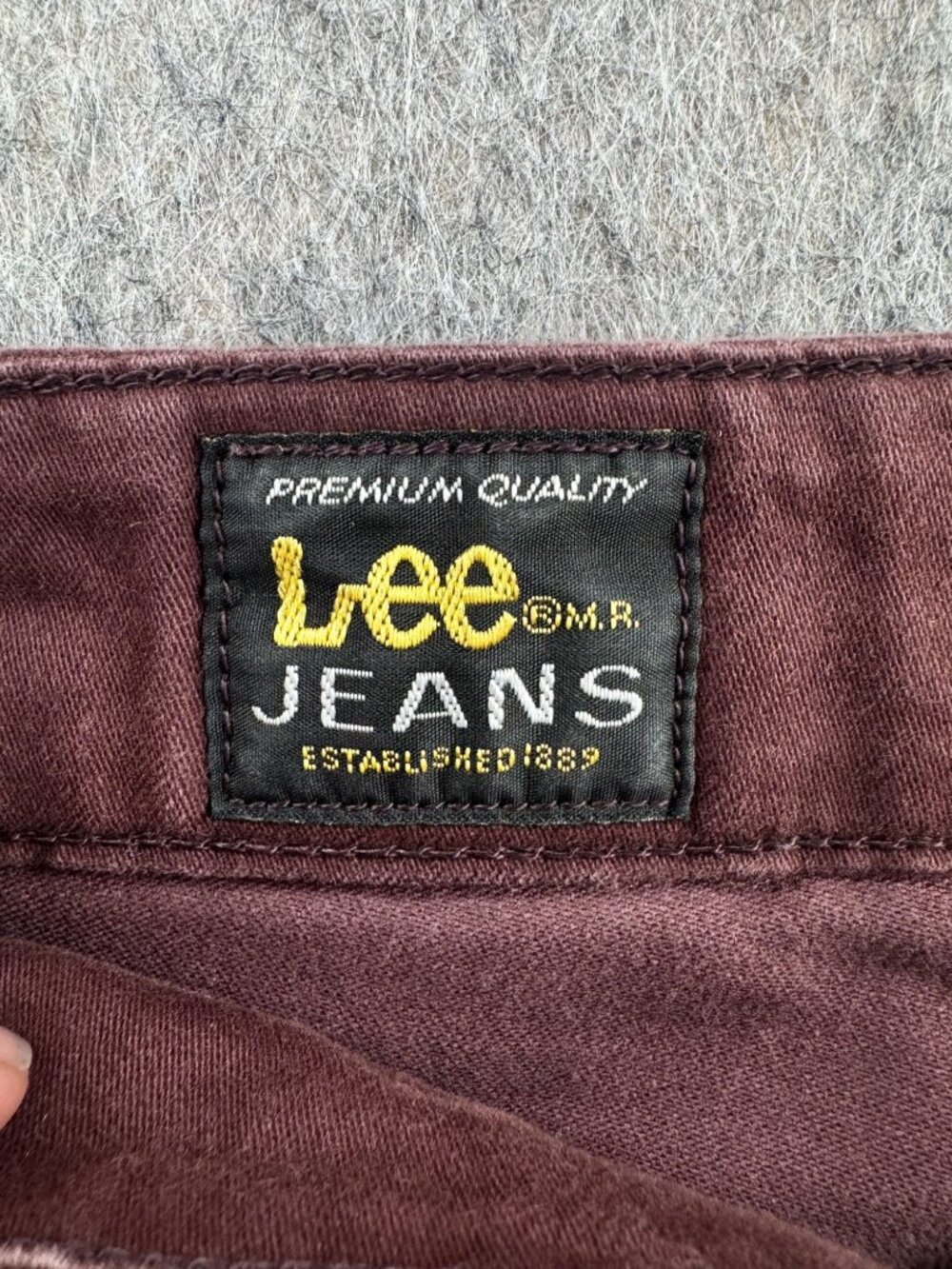Lee Jeans Womens Welt Pocket Bareback Pants Brown Stretch Straight Leg Sz 28-33 - Picture 4 of 13